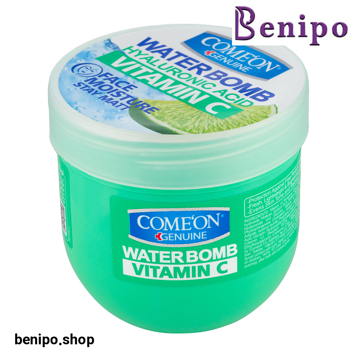 کرم صورت بمب آبرسان حاوی هیالورونیک اسید و ویتامین سی با عصاره لیمو 200میل