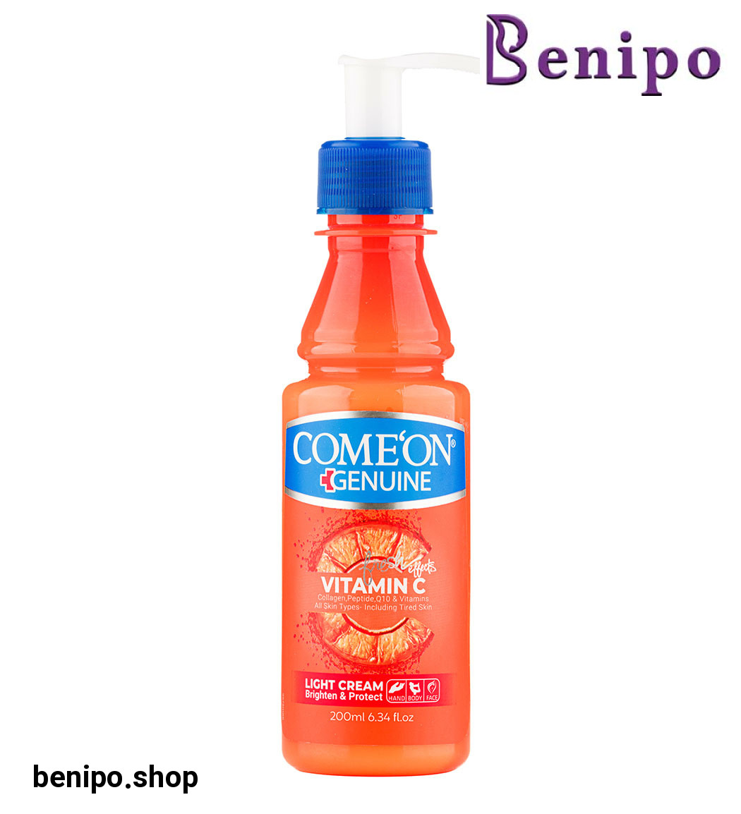 کرم مرطوب کننده حاوی ویتامین c حجم کالا 200 میل