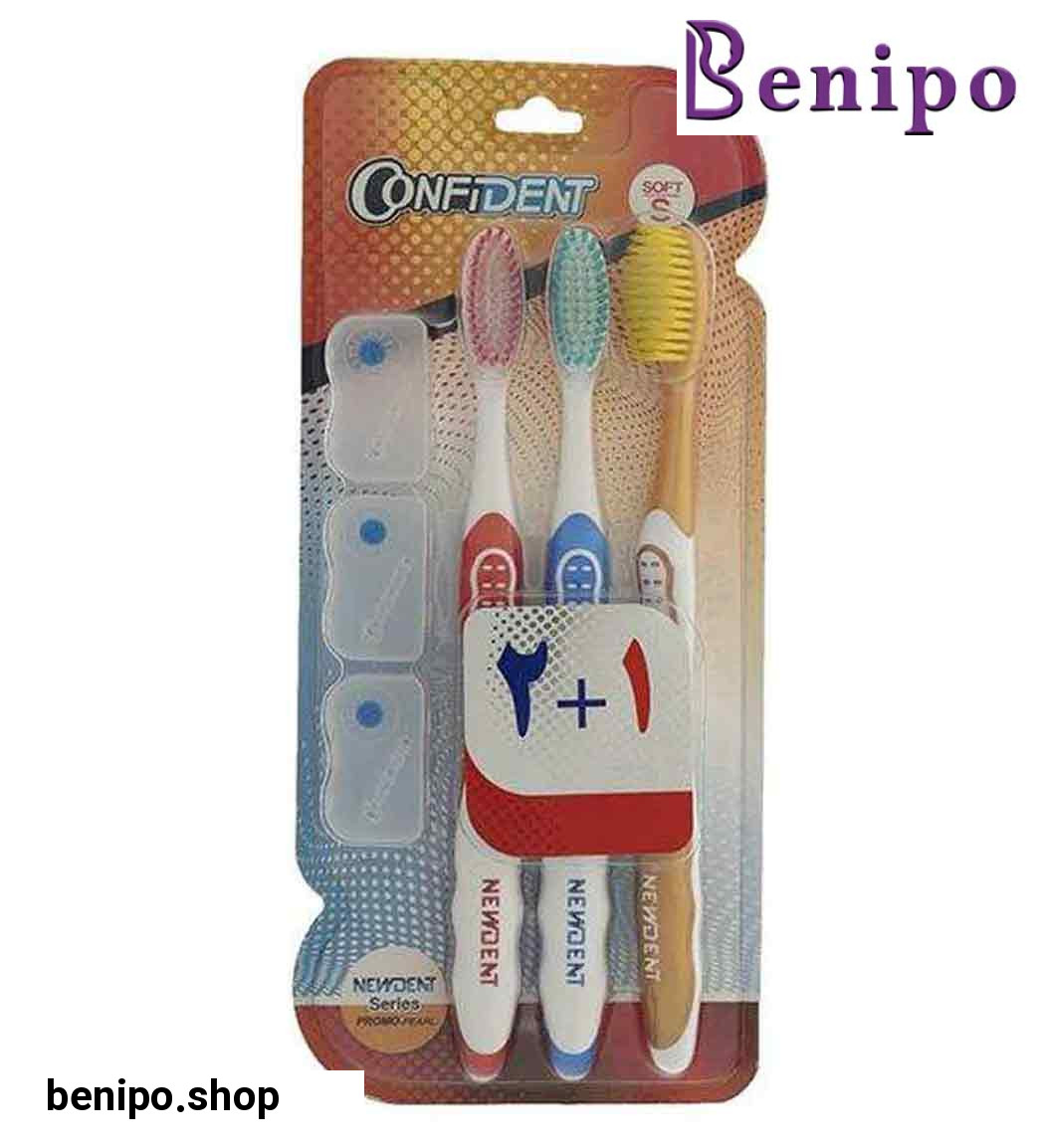 مسواک نیودنت مدل پروموپرل برس متوسط سه عددی