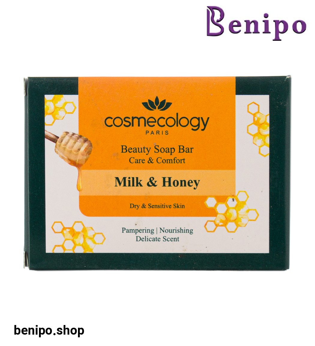 صابون مغذی و ترمیم کننده حاوی روغن بادام و شیر و عسل مناسب انواع پوست 120 گرم