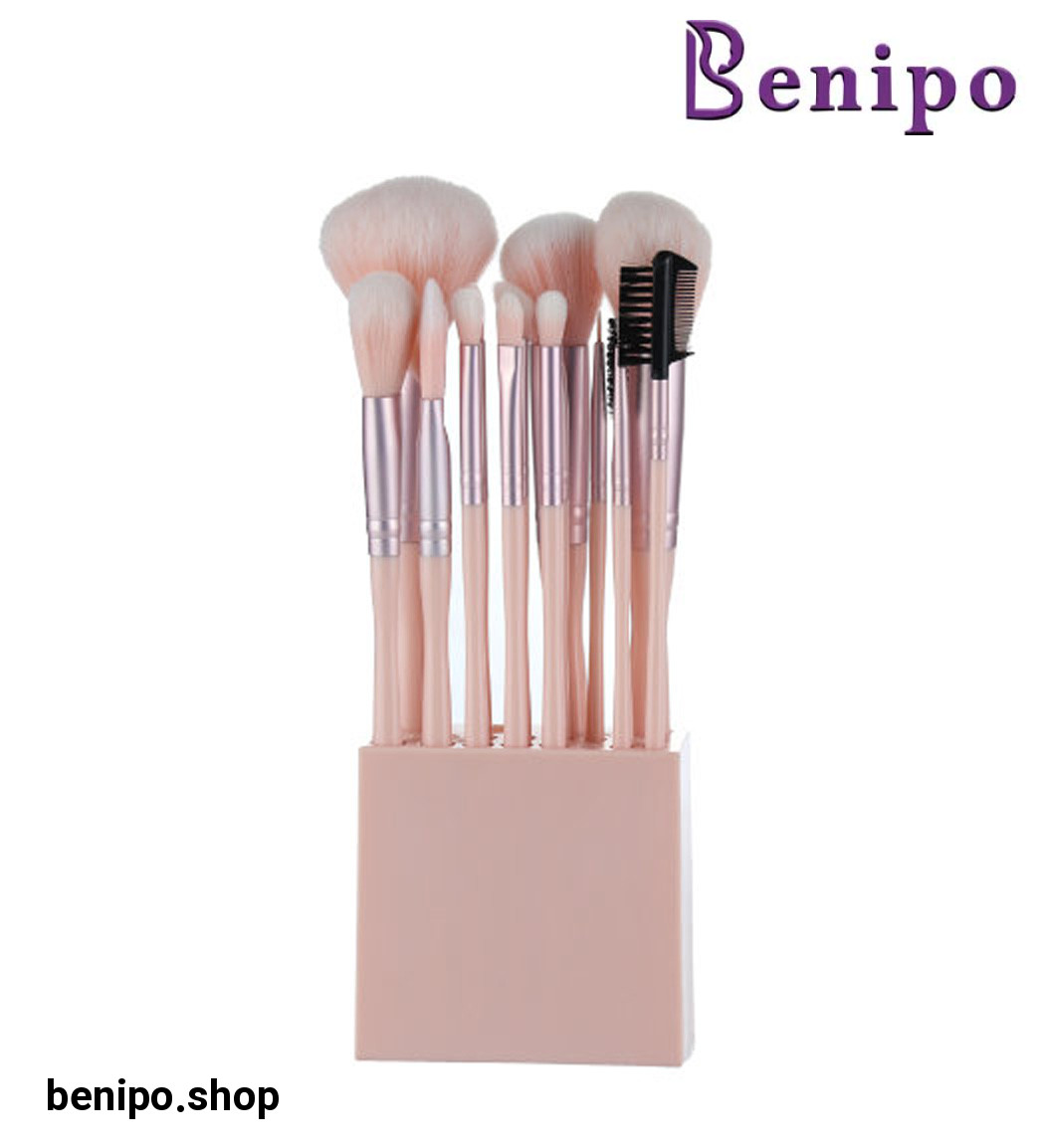 ست براش 14 عددی کازمتیک براش همراه با استند