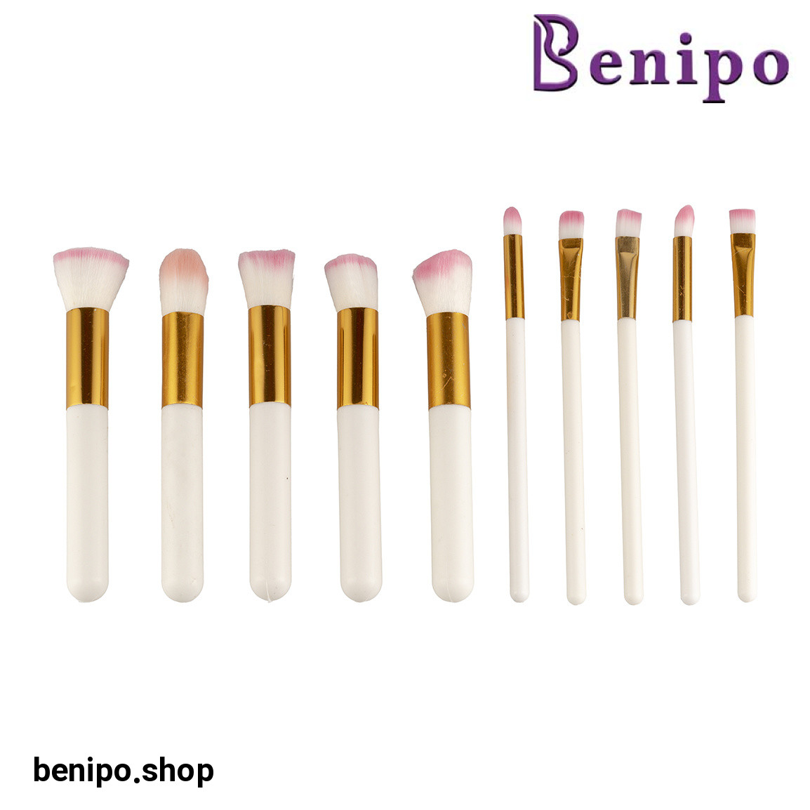 ست براش آرایشی بسته 10 عددی با ارسال رنگ رندوم