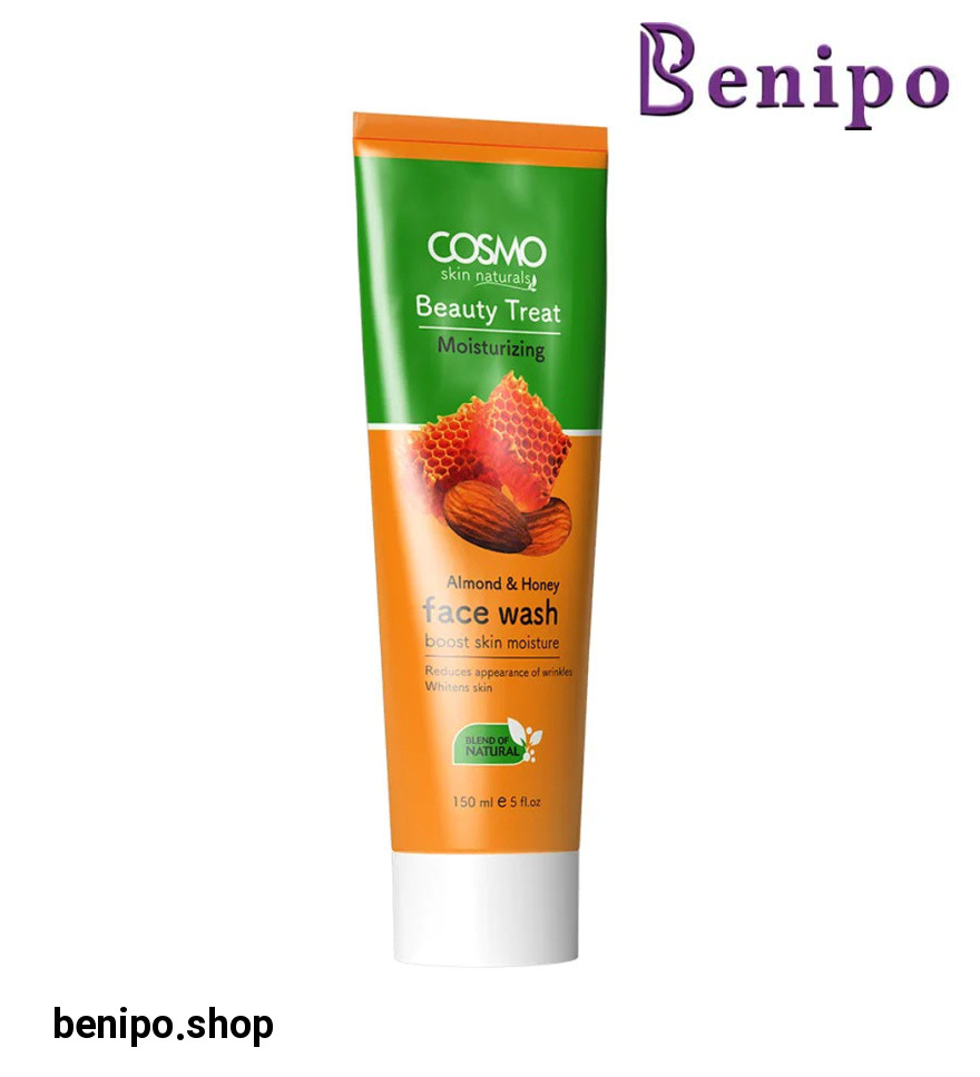 ژل شستشو صورت و کاهش دهنده چین و چروک حاوی عصاره بادام و عسل حجم 150 میل