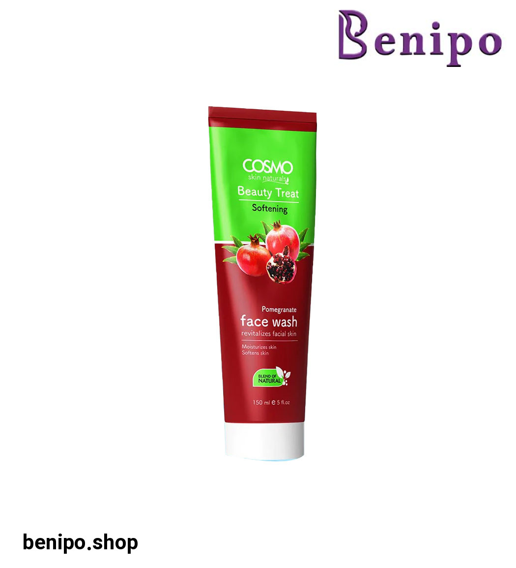 ژل شستشو و نرم کننده پوست صورت حاوی عصاره انار و آنتی اکسیدان حجم 150 میل