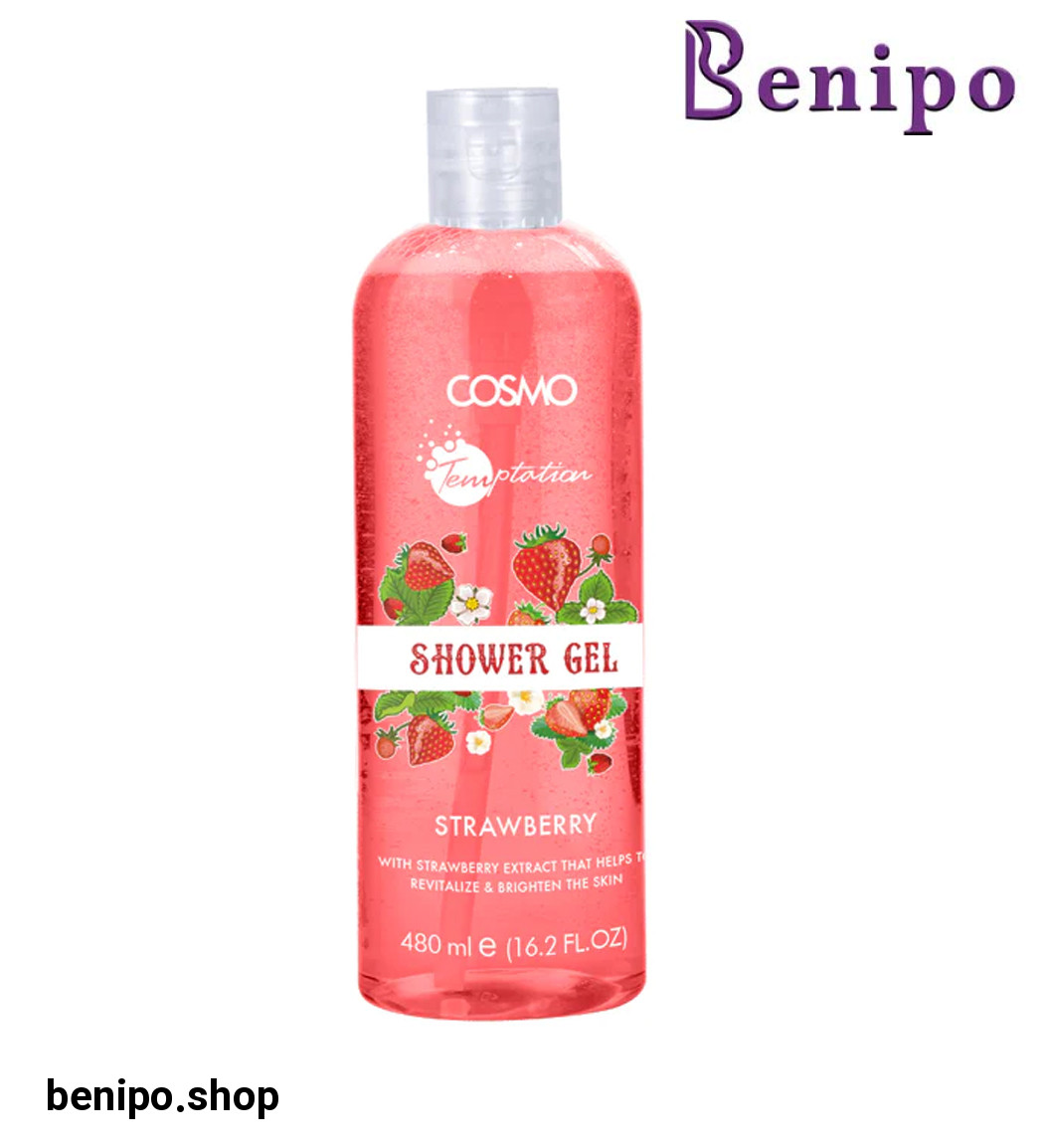 شامپو بدن پاک کننده و نرم کننده پوست با عصاره توت فرنگی حجم 480 میل