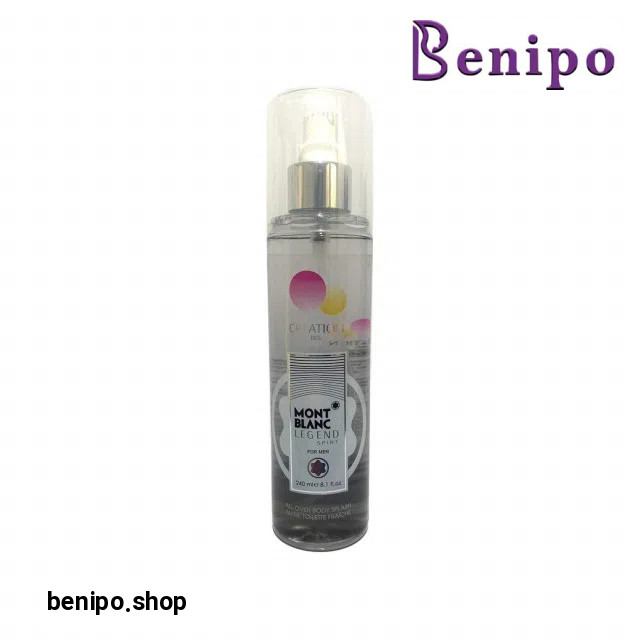 بادی اسپلش مردانه مدل Mont Blanc Legend Spirt حجم 240 میلی لیتر