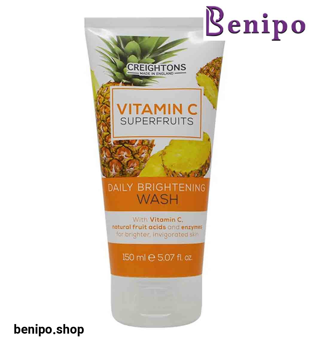 ژل شستشو روزانه روشن کننده حاوی ویتامین سی