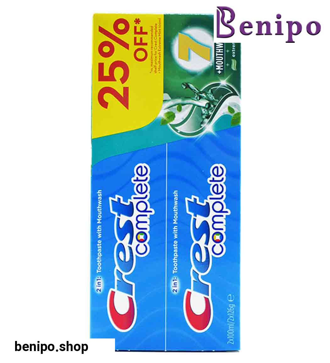 پک دوتایی خمیردندان حاوی دهانشویه