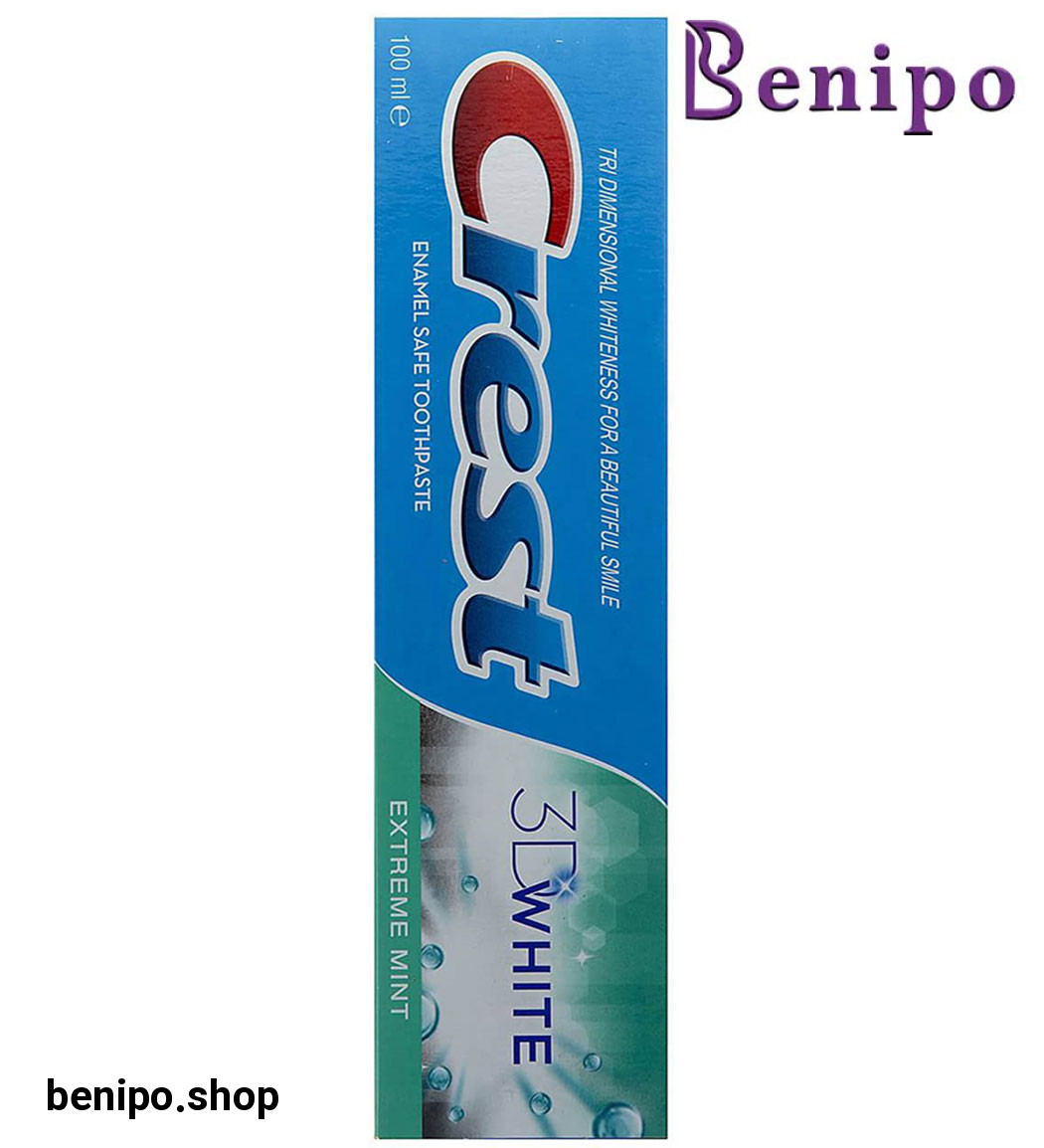 خمیر دندان نعنایی مدل 3D WHITE حجم 100میل