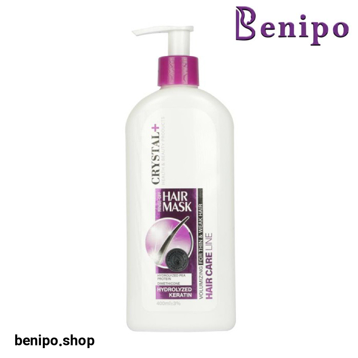 ماسک مو با آبکشی مناسب مو نازک و ضعیف حجم 400 میلی لیتر