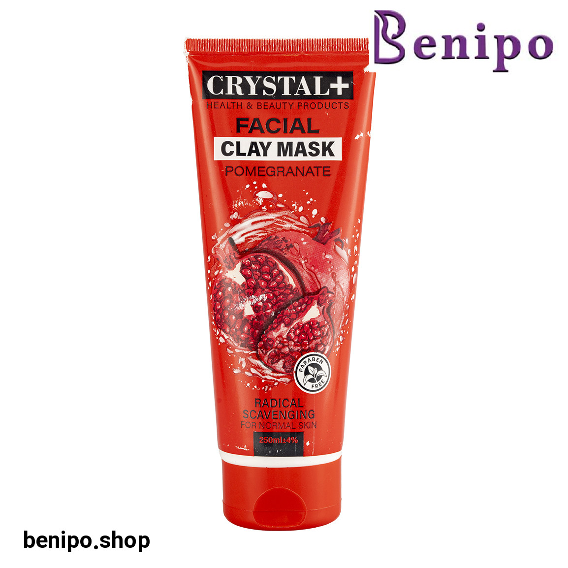 ماسک صورت حاوی عصاره خاک رس و عصاره انار مناسب پوست معمولی حجم 250 میلی لیتر