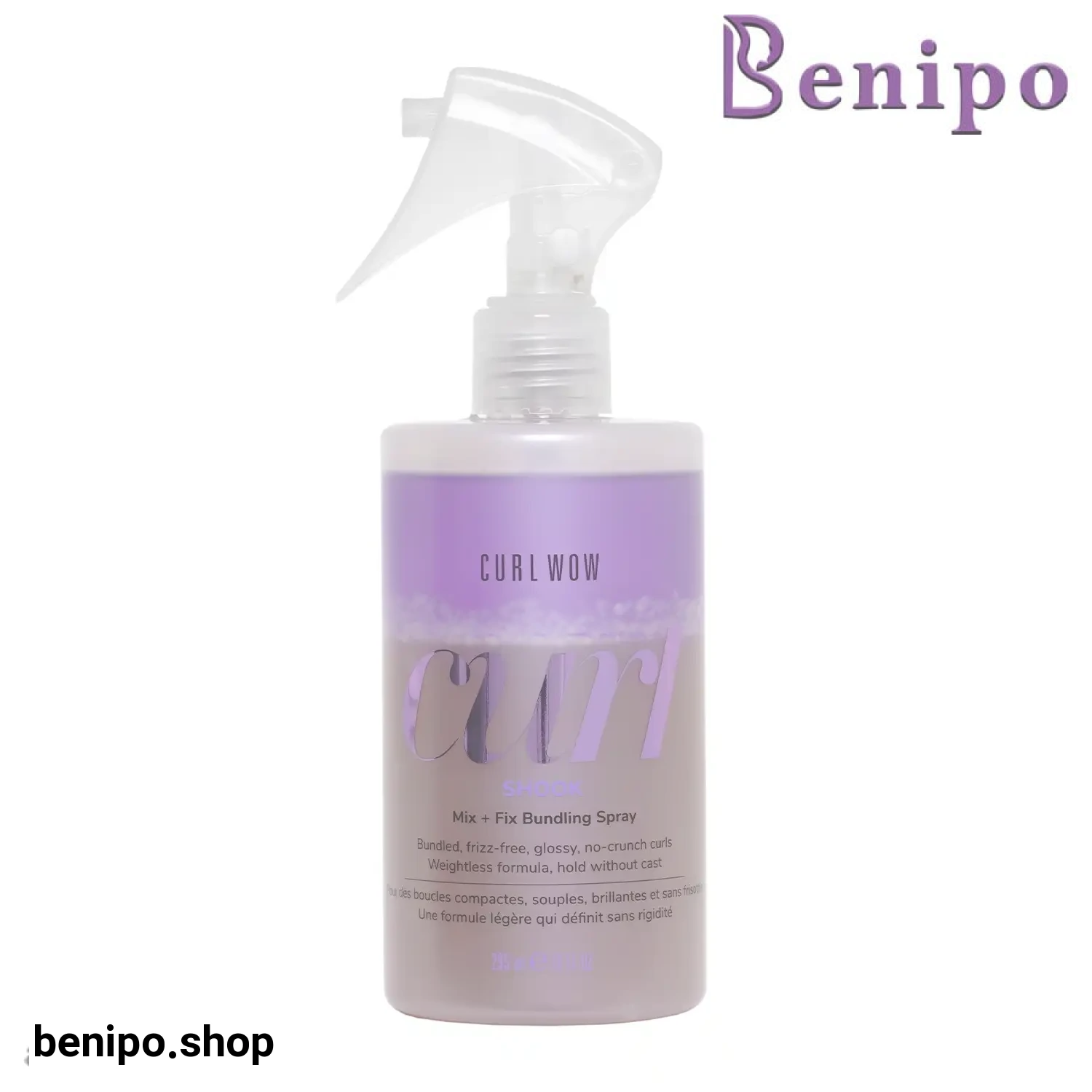 اسپری دو فاز موهای فر کالر واو Shook