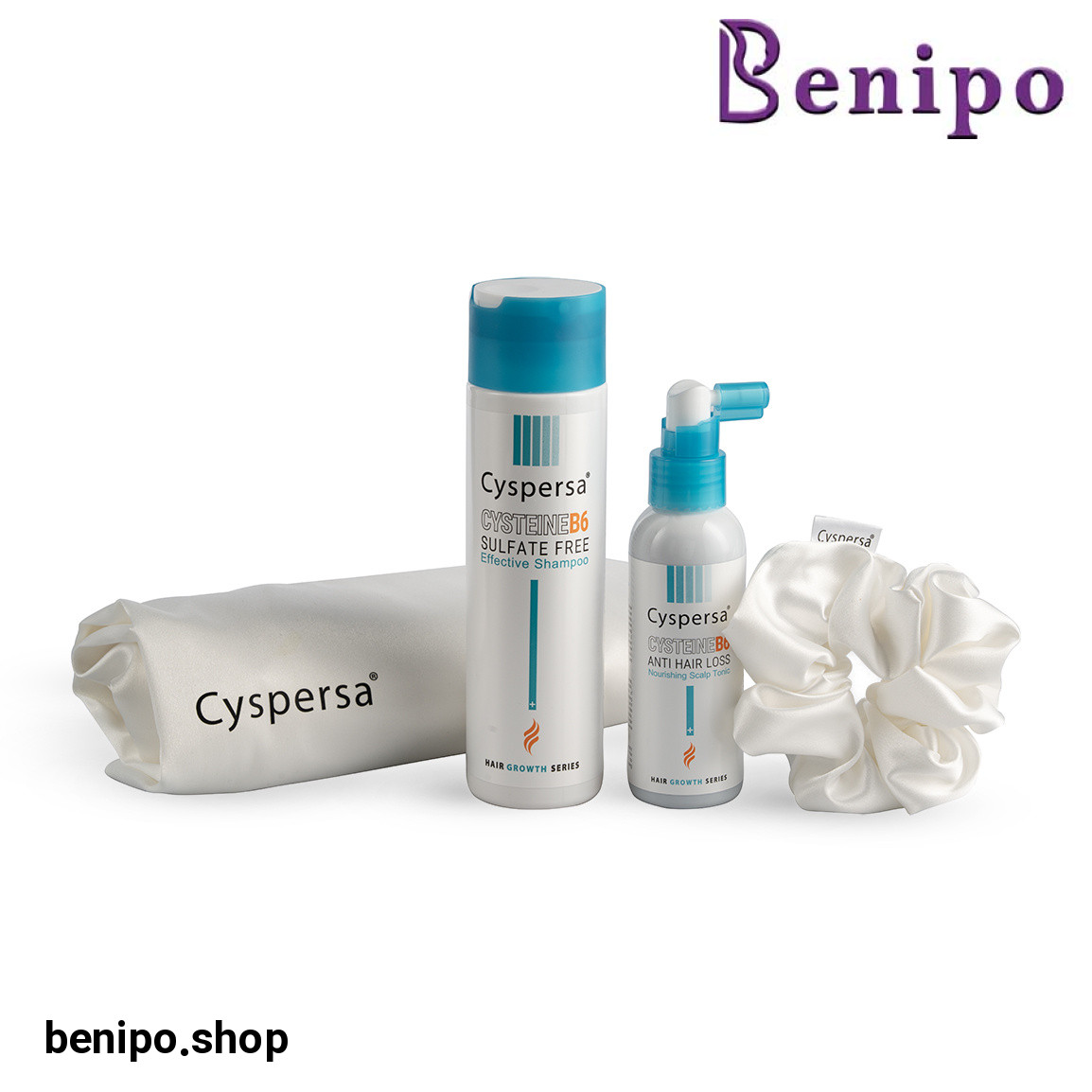 پک تونیک و شامپو به همراه گیفت اسکرانجی و رو بالشتی ساتن