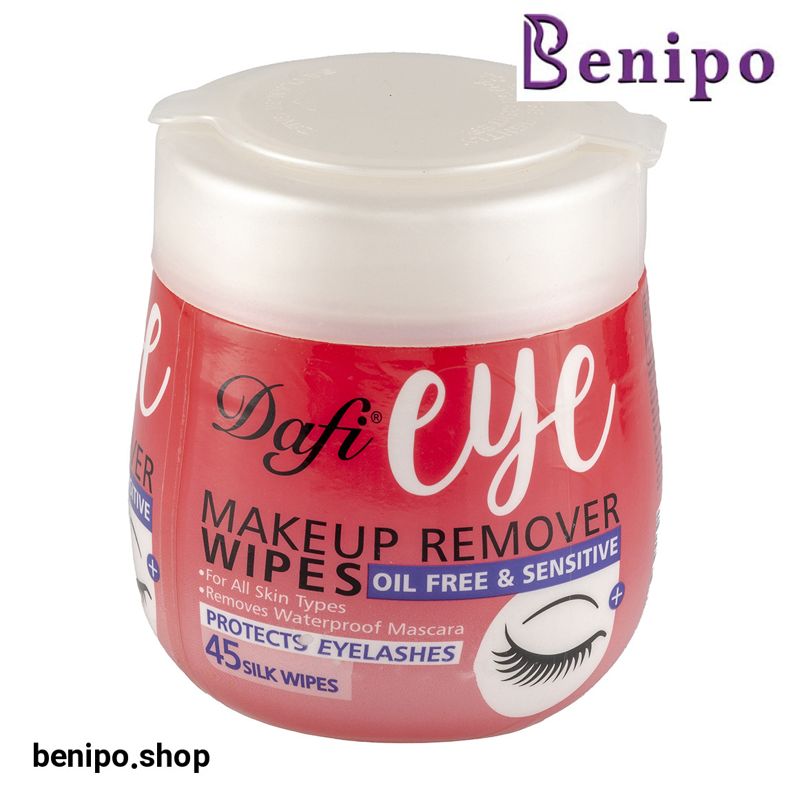 دستمال مرطوب پاک کننده آرایش چشم بسته 45 عددی