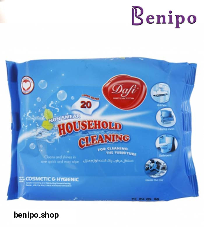 دستمال مرطوب لوازم منزل 20برگی