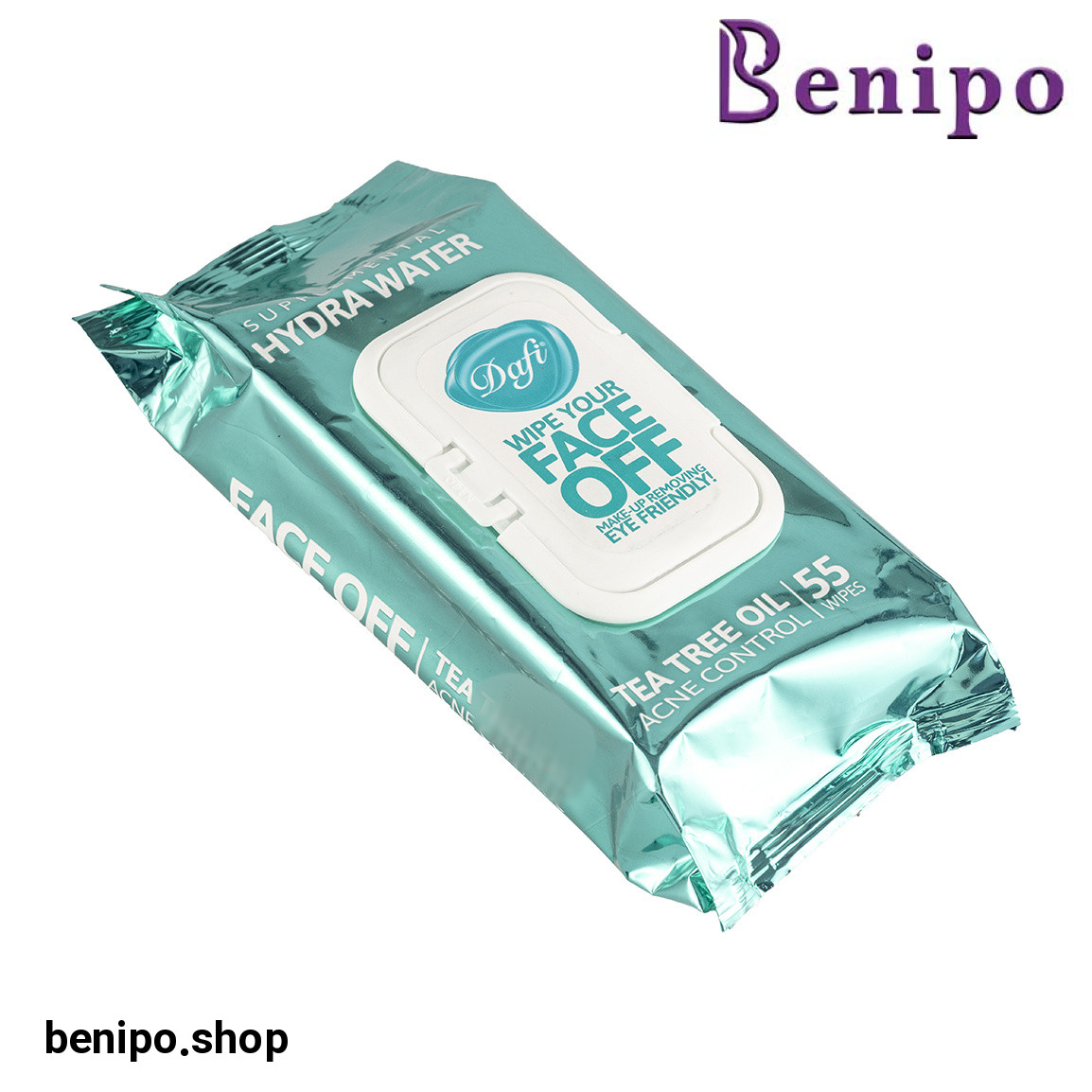 دستمال مرطوب پاک کننده آرایش مدل هیدرا واتر بسته 55 عددی
