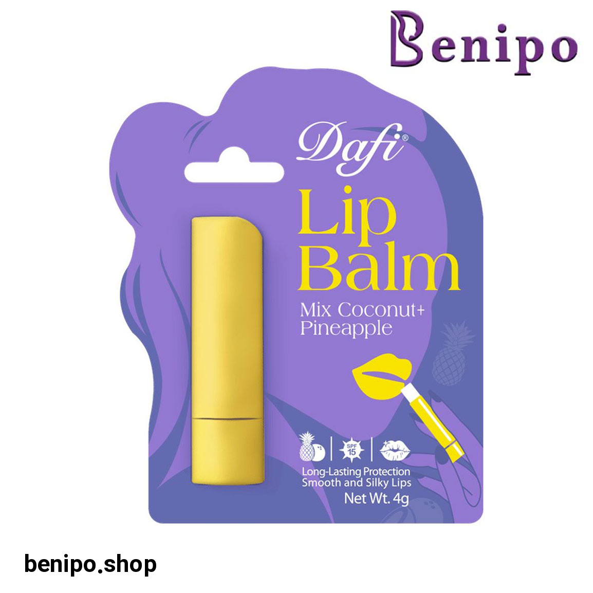 بالم لب مدل آناناس و نارگیل وزن 4 گرم