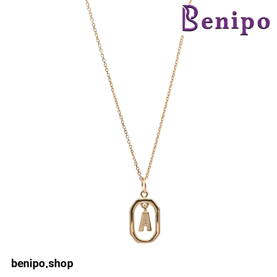 آویز طلا مدل حرف A
