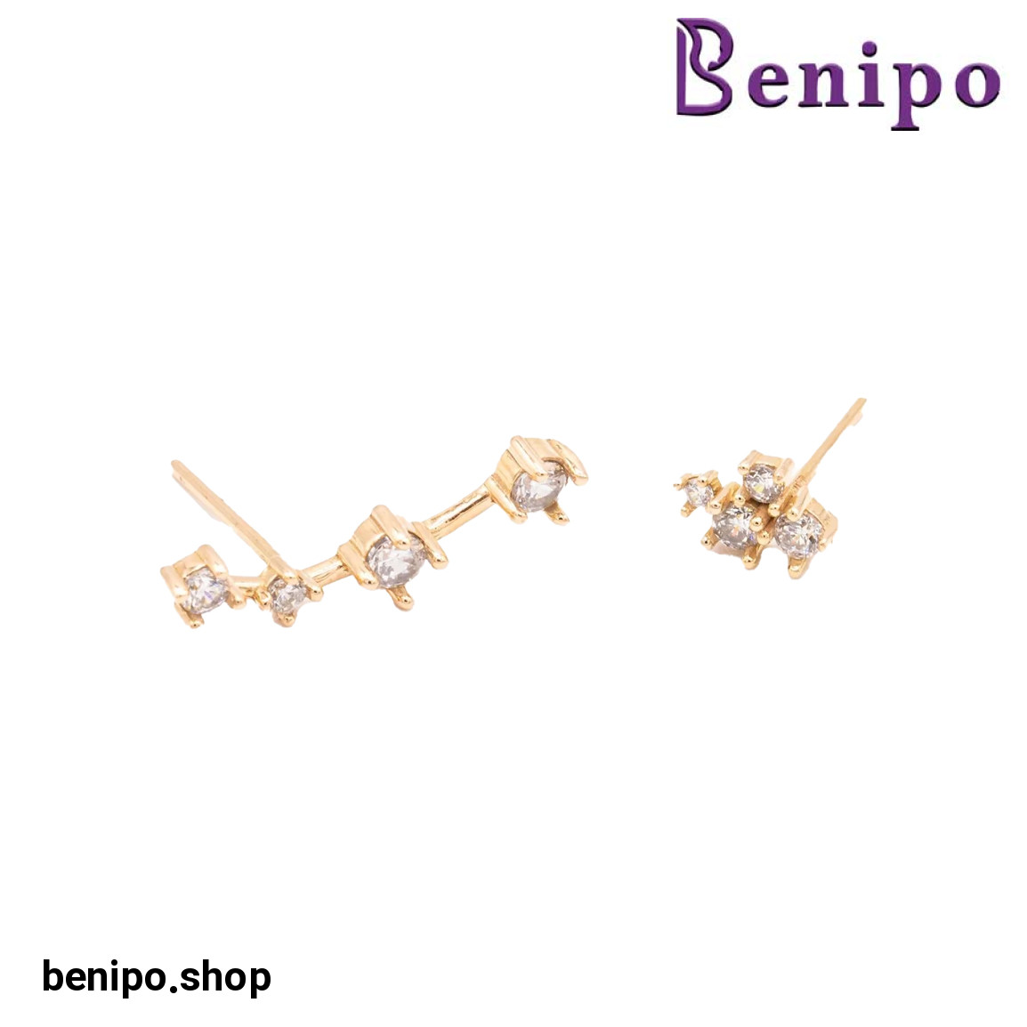 گوشواره طلا مدل صورت فلکی فروردین