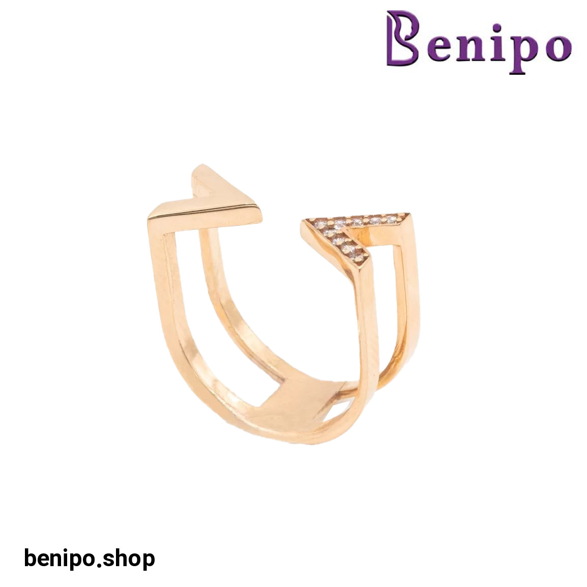 انگشتر طلا همسو سایز 54 4.05 گرم