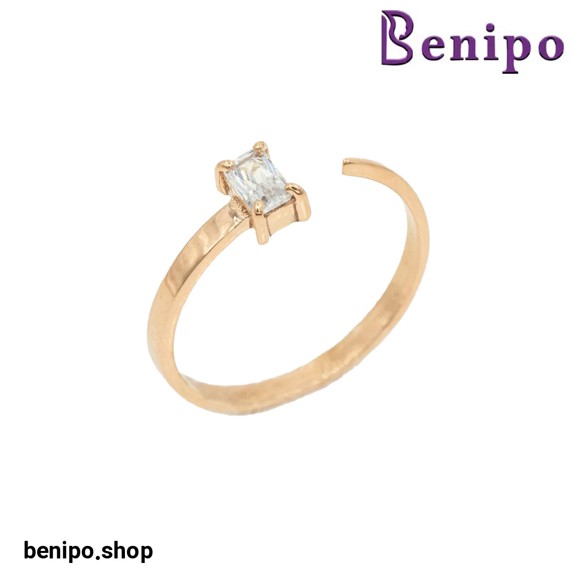 انگشتر طلا بیسیک مدل No3007 1.78 گرم