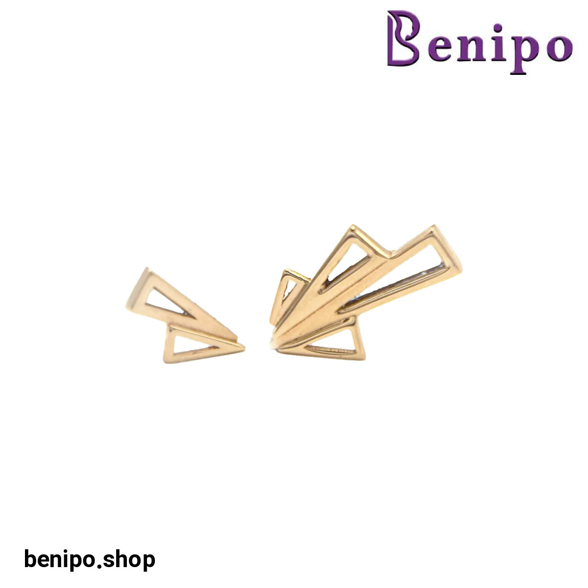 گوشواره طلا مدل بازتاب آرزو