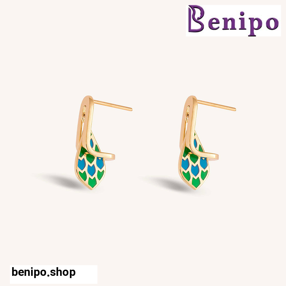 گوشواره طلا مدل صورت فلکی شهریور