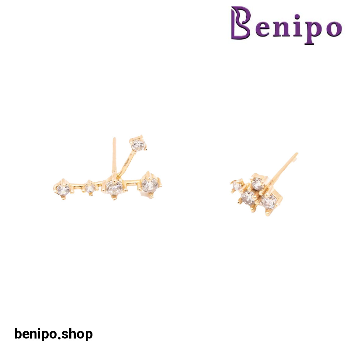 گوشواره طلا مدل صورت فلکی تیر