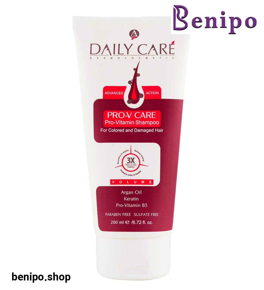 شامپو  پروتئینه و ویتامینه مو مناسب موی رنگ شده و آسیب دیده مدل PRO-V CARE حجم 200میل