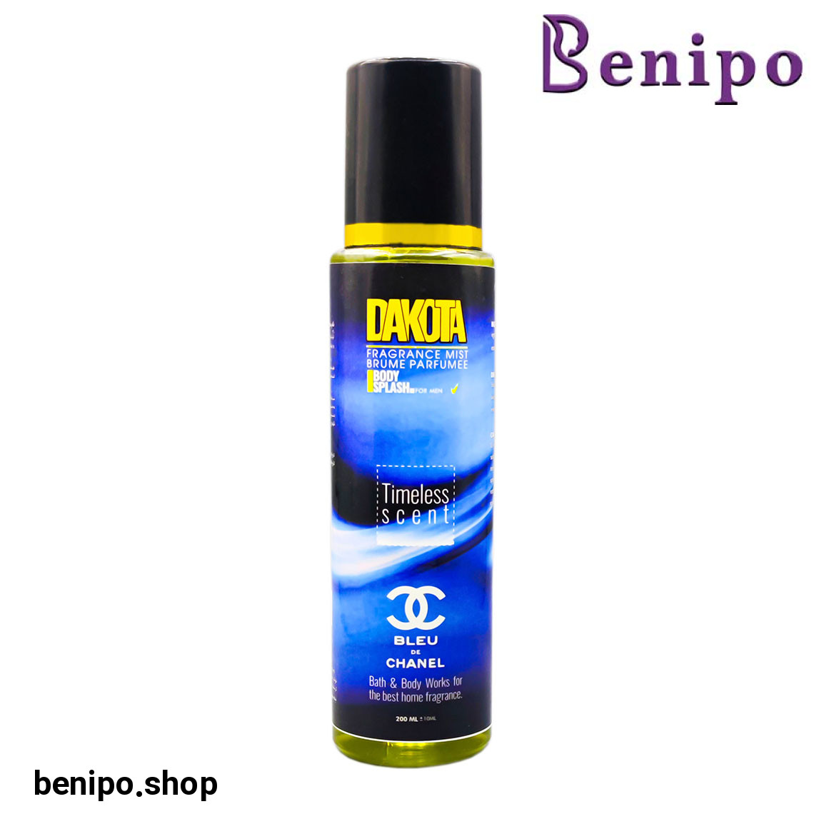 بادی اسپلش مردانه مدل Chanel Bleu حجم 200 میلی لیتر