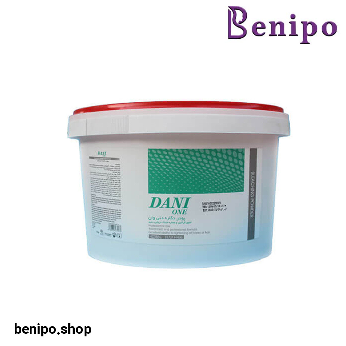 پودر دکلره رنگ سبز حجم 2000 گرم