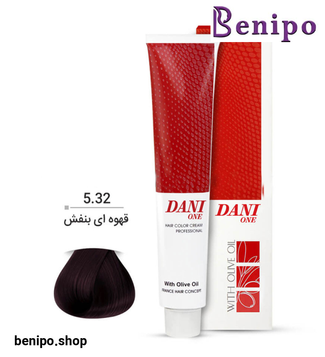 رنگ مو سری قهوه ای بنفش حجم 100 میل