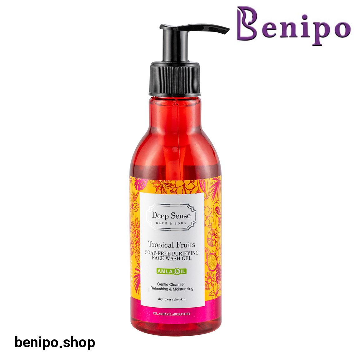 ژل شست و شوی صورت مدل میوه ای مناسب پوست خشک و خیلی خشک حجم 250 میلی لیتر
