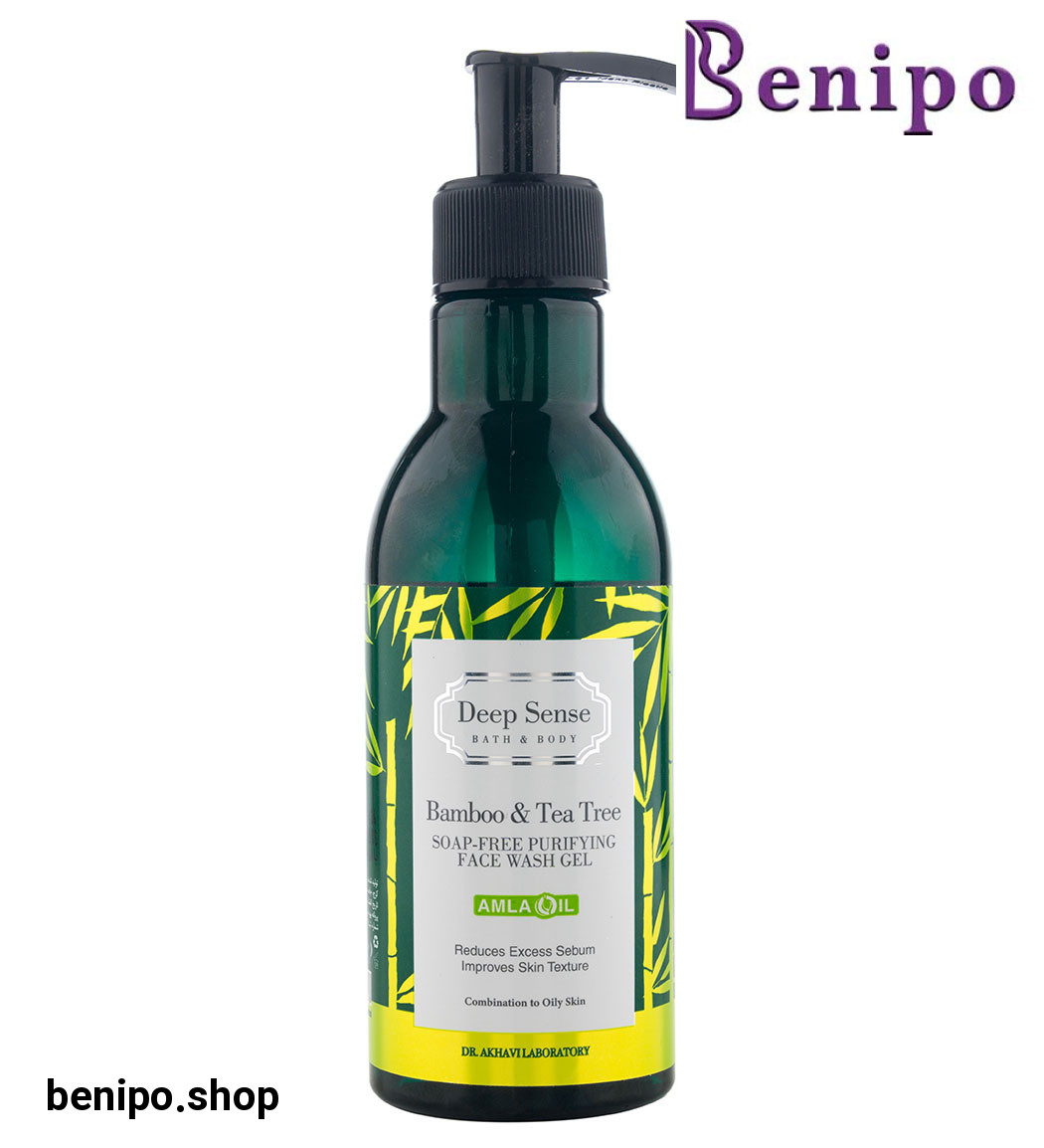 ژل شستشو صورت حاوی عصاره درخت چای و بامبو مناسب پوست چرب حجم 250 میلی لیتر