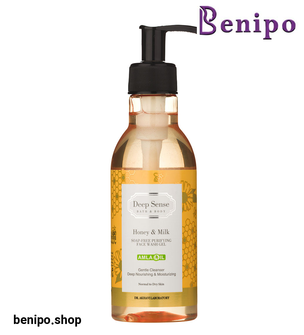 ژل شستشو صورت مناسب پوست معمولی تا خشک حاوی پروتئین شیر و عصاره عسل 250میل