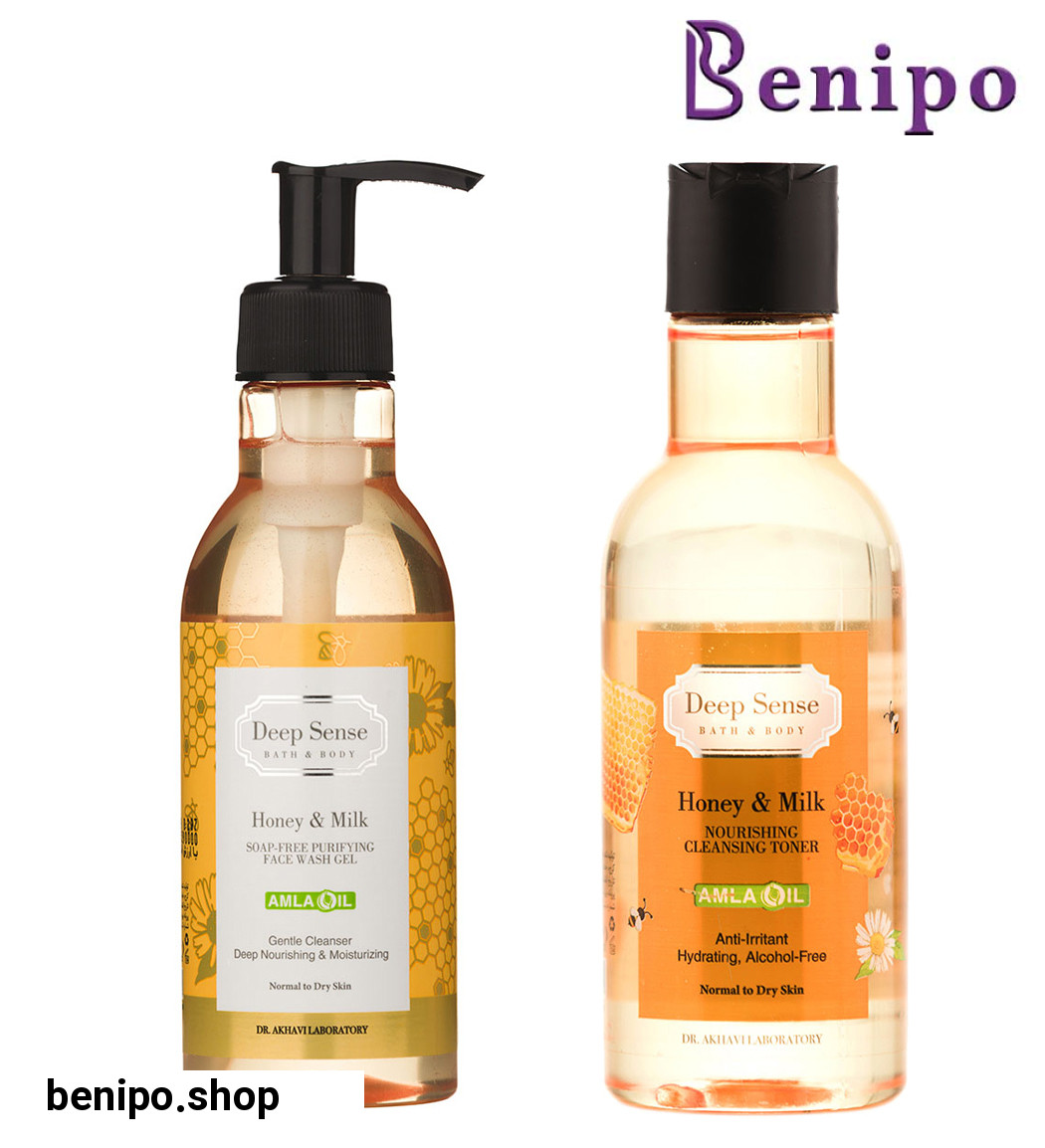 پک شستشو صورت شیر و عسل