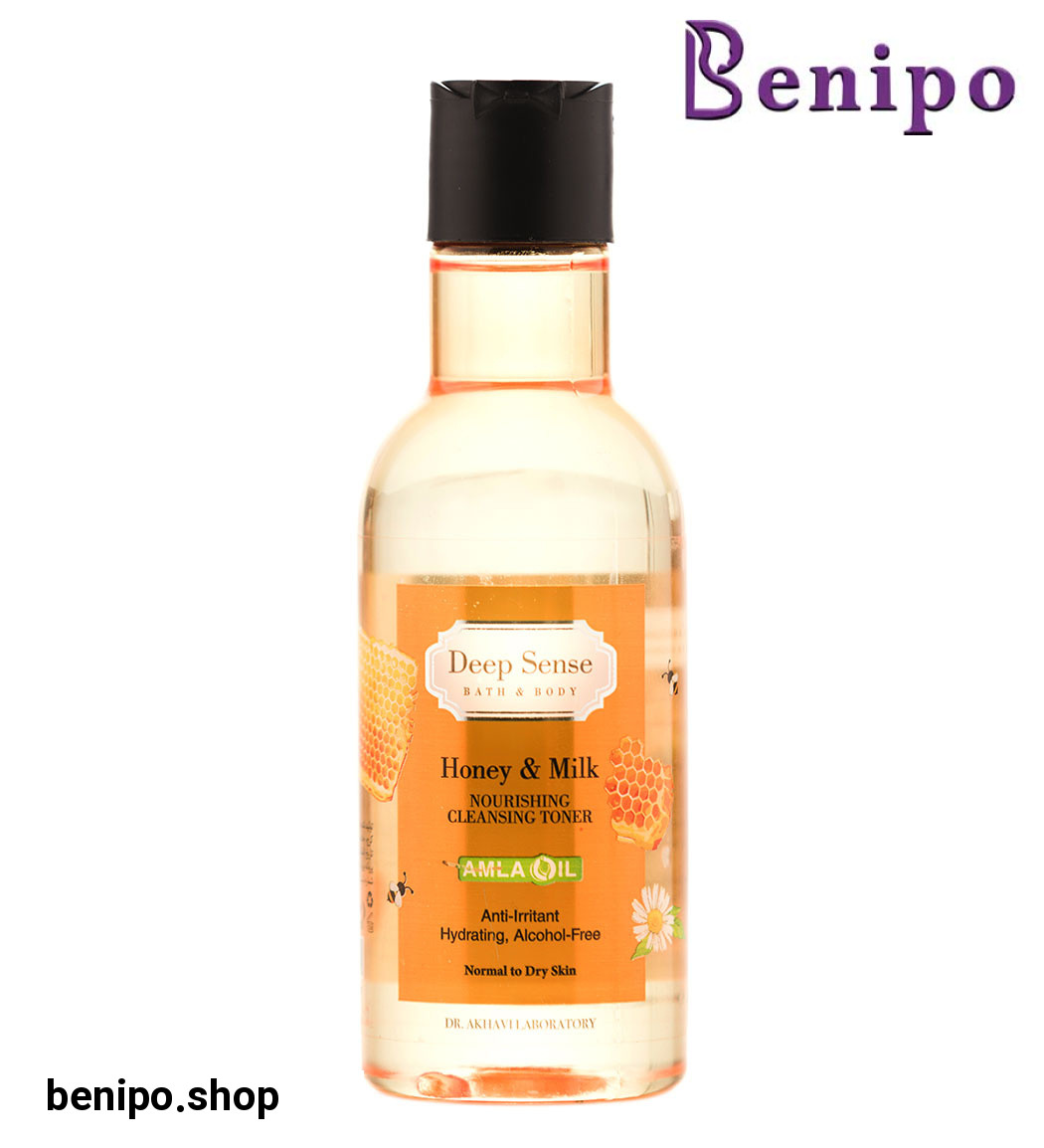 تونر پاک و مرطوب کننده پوست حاوی پروتئین شیر و عصاره عسل 160میل