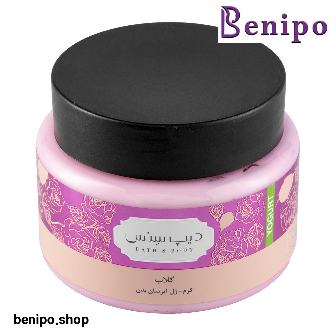 ماست بدن مدل گلاب مناسب انواع پوست حجم 250 میلی لیتر