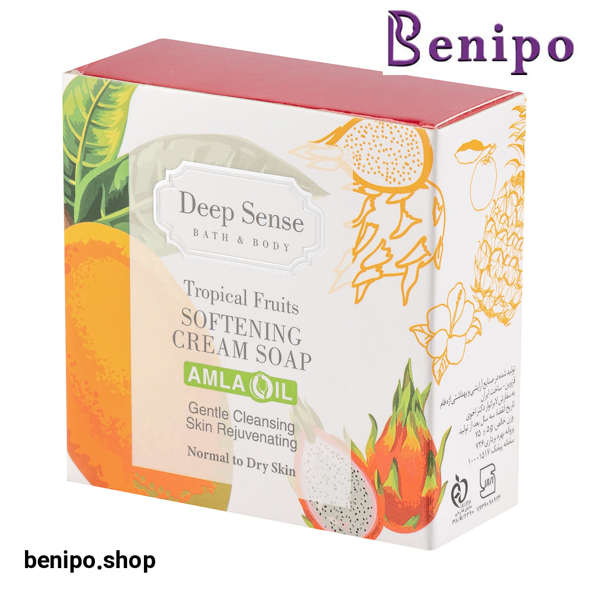 صابون کرمی مناسب پوستهای خشک و معمولی تروپیکال