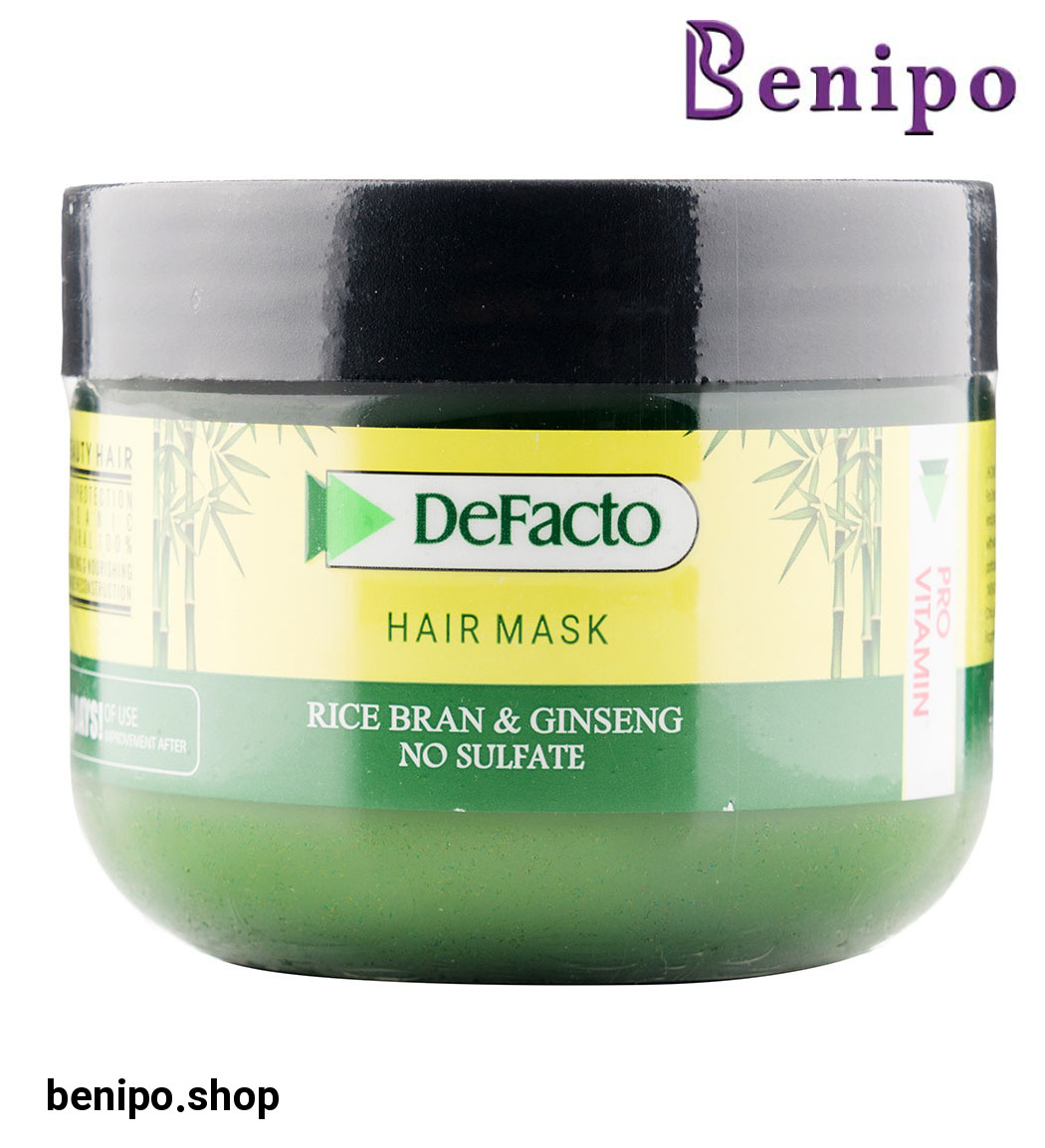 ماسک مو با آبکشی حاوی سبوس برنج و جنسینگ بدون سولفات 500میل