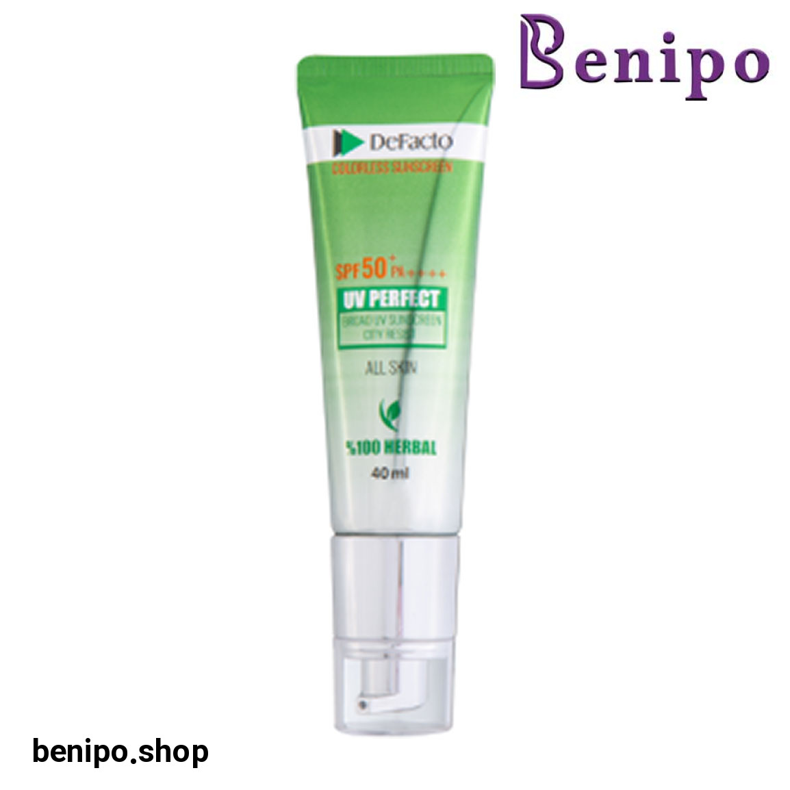 ضد آفتاب بی رنگ مدل Herbal با SPF 50 مناسب انواع پوست حجم 40 میلی لیتر