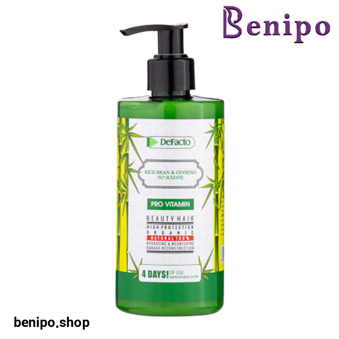 ماسک مو بدون آبکشی حاوی سبوس برنج و جنسینگ حجم 300 میلی لیتر