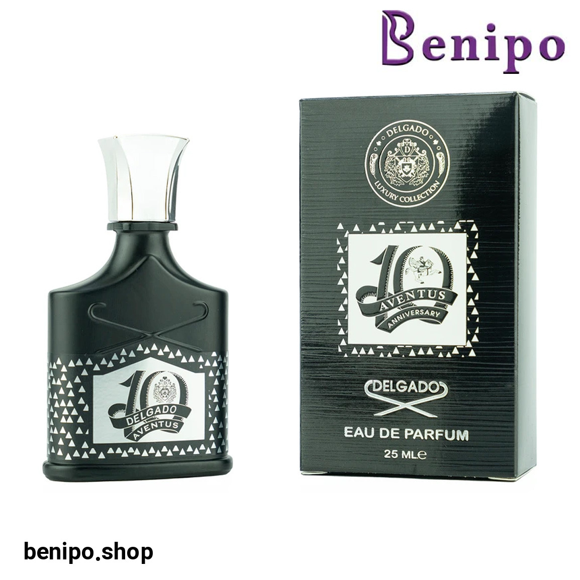 عطر جیبی مردانه مدل Aventus 10 th Anniversary حجم 25 میلی لیتر