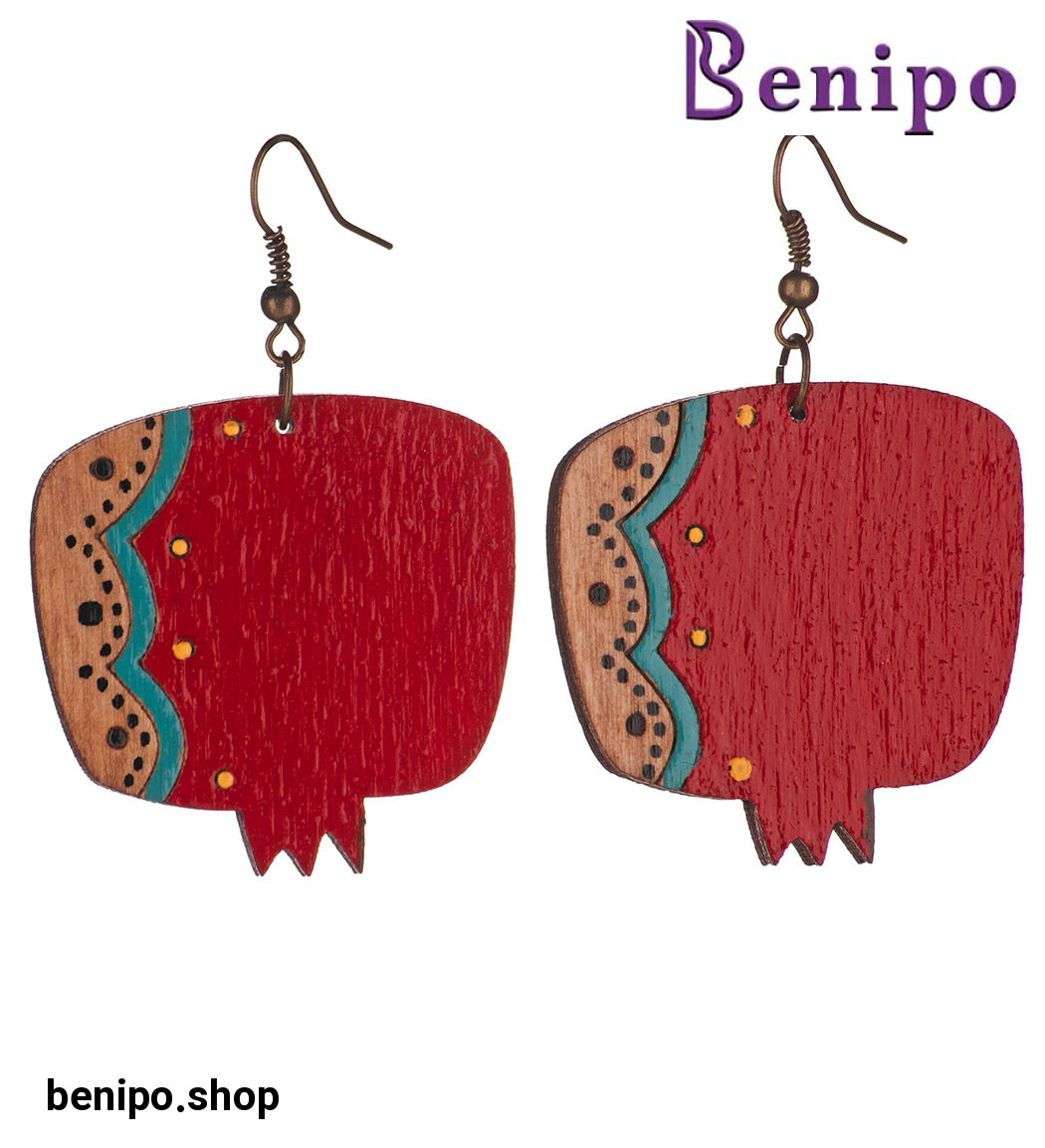 گوشواره زنانه طرح انار کد 202