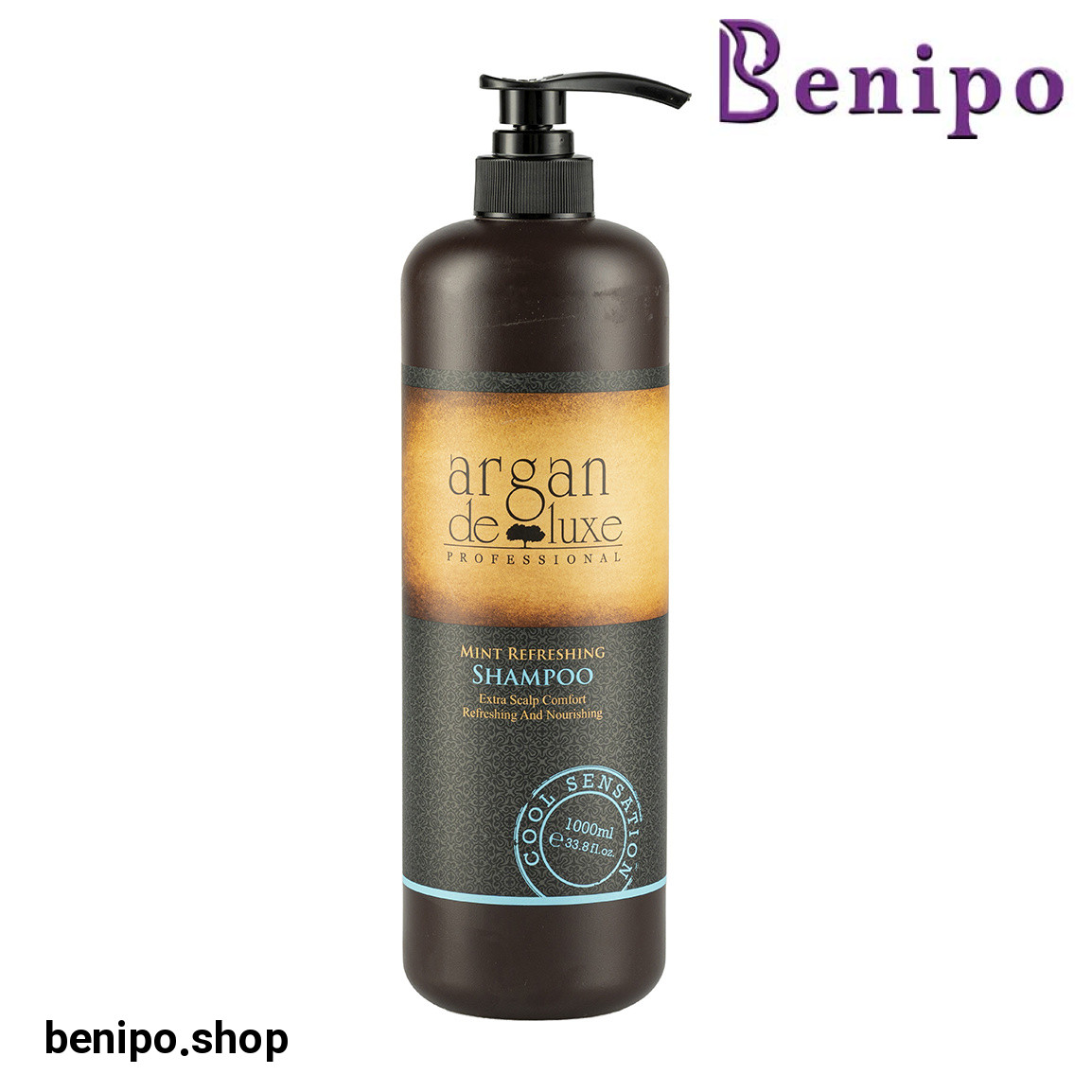 شامپو طراوت بخش حاوی عصاره آرگان و نعنا حجم 1000 میلی لیتر