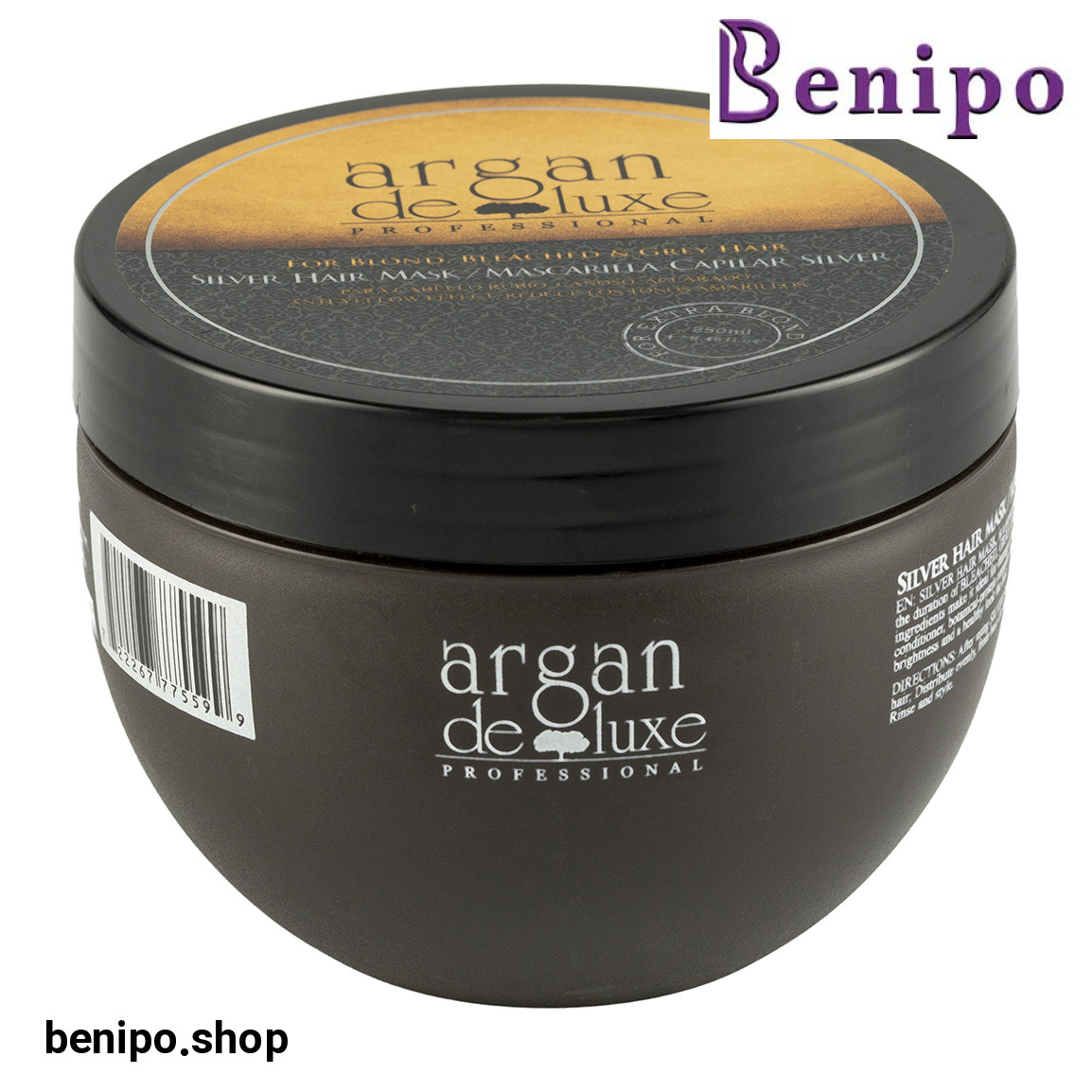 ماسک مو ضد زردی حاوی روغن آرگان مناسب مو دکلره شده حجم 250 میلی لیتر