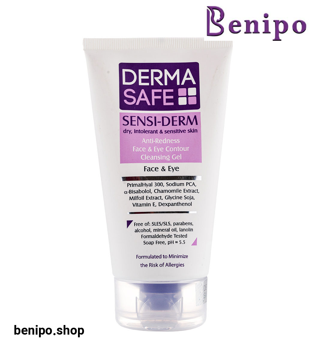 ژل شستشوی صورت و اطراف چشم مناسب پوست های خشک حساس و مستعد قرمزی 150میل