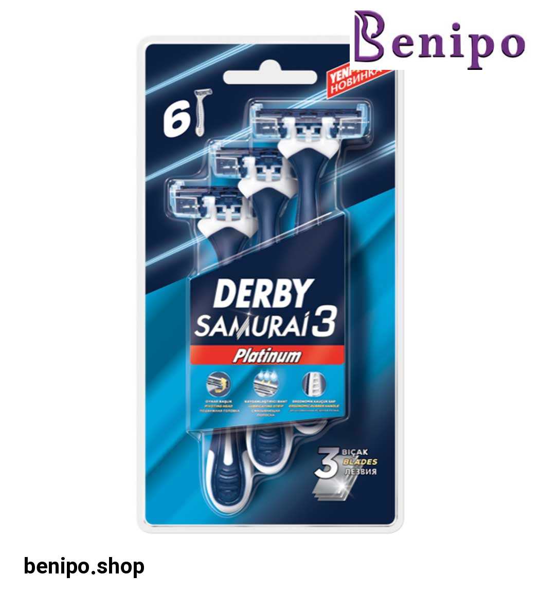 خود تراش مدل Samurai 3 بسته 6 عددی