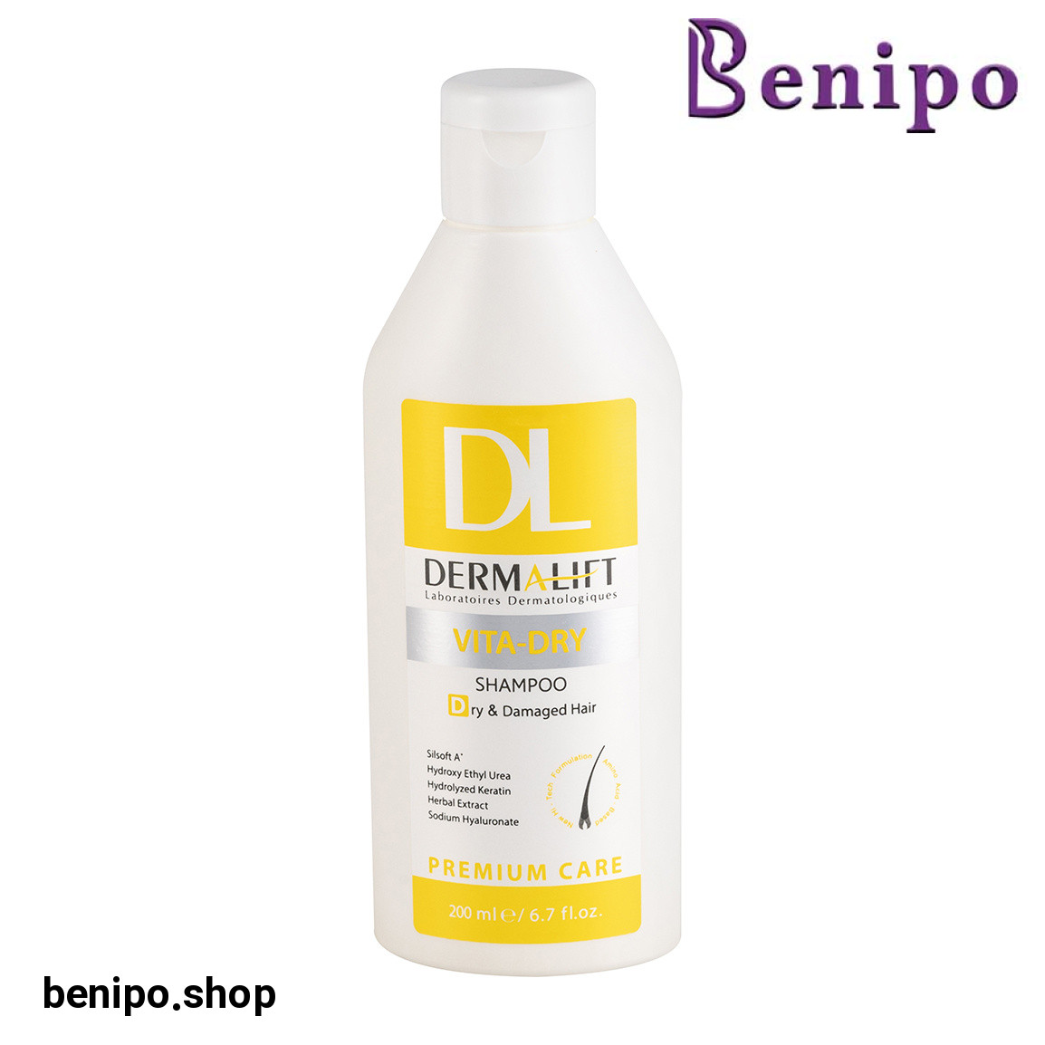 شامپو مدل Vita Dry مناسب مو خشک و آسیب دیده حجم 200 میلی لیتر