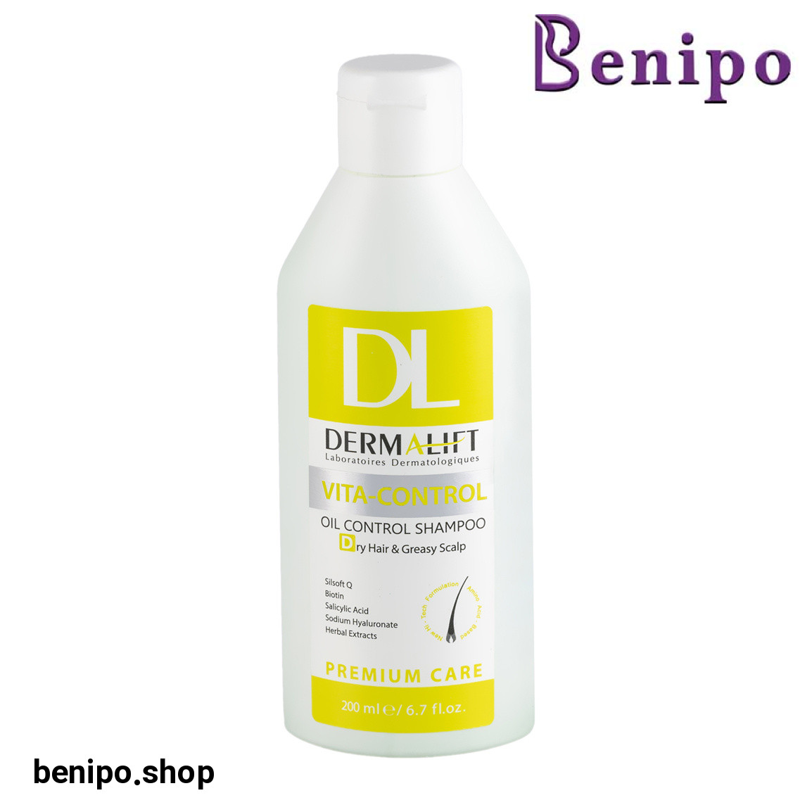 شامپو مدل Vita Control مناسب کف سر چرب و ساقه خشک حجم 200 میلی لیتر